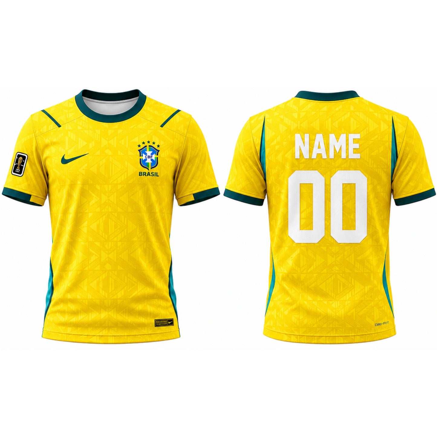 Brazil Home Inspired Football Jersey 2026 | Custom Name & Number | Premium Fan Edition