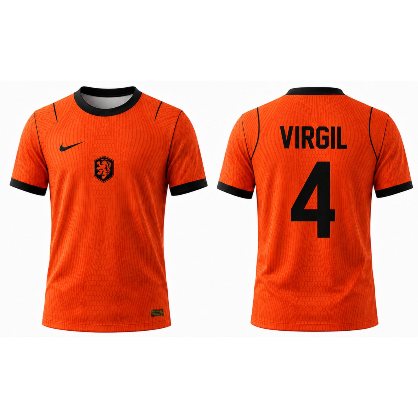 Netherlands Football Jersey | Virgil 4 | Premium Fan Jersey