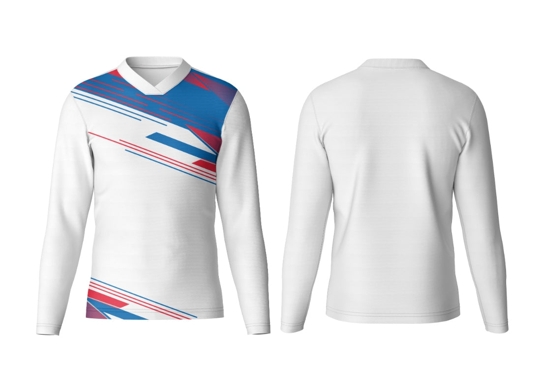 Full Sleeve Custom Jersey v neck