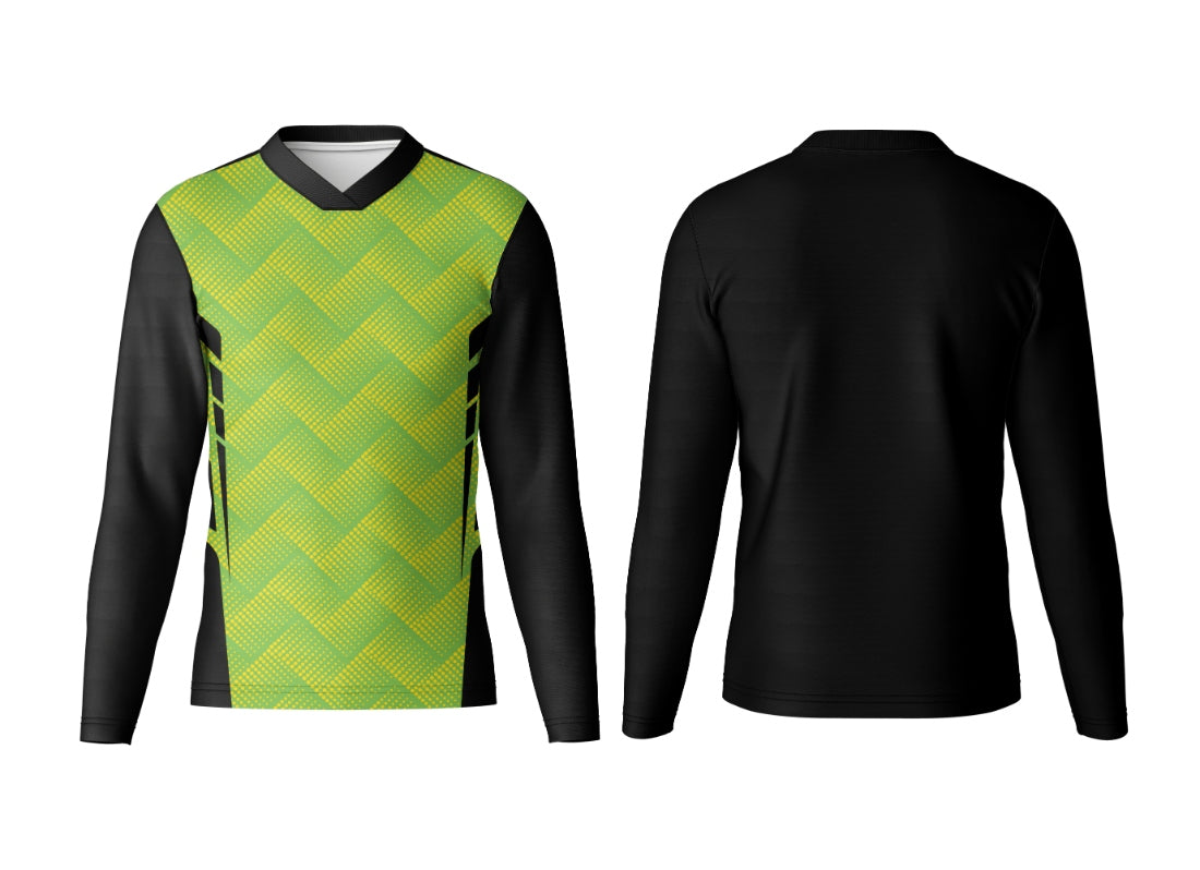 V Neck Full Sleeve Team Jersey with Logo