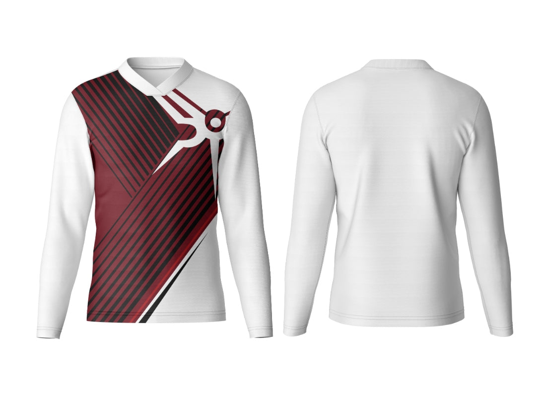 All Over Print V Neck Full Sleeve Custom Jersey