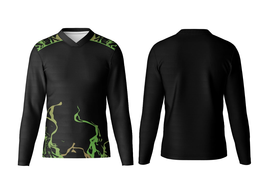 Personalized V-Neck Full Sleeve Sports Jersey