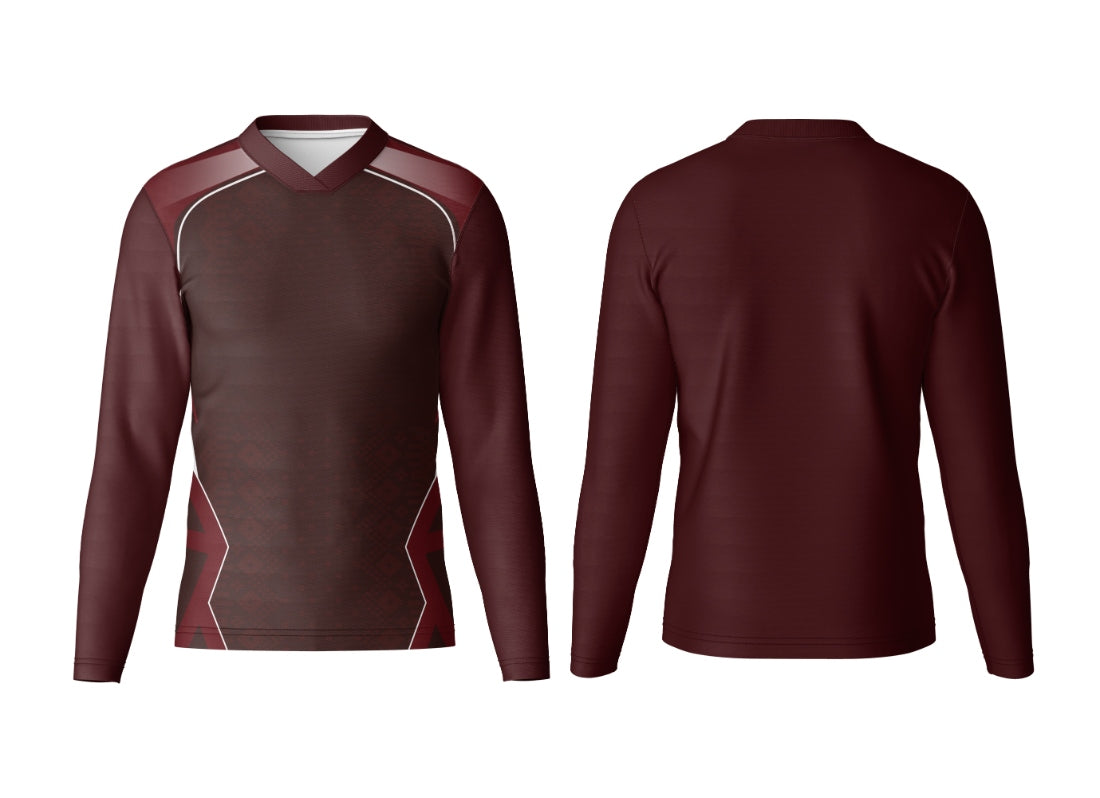 V Neck Full Sleeve Jersey Your Design Your Team
