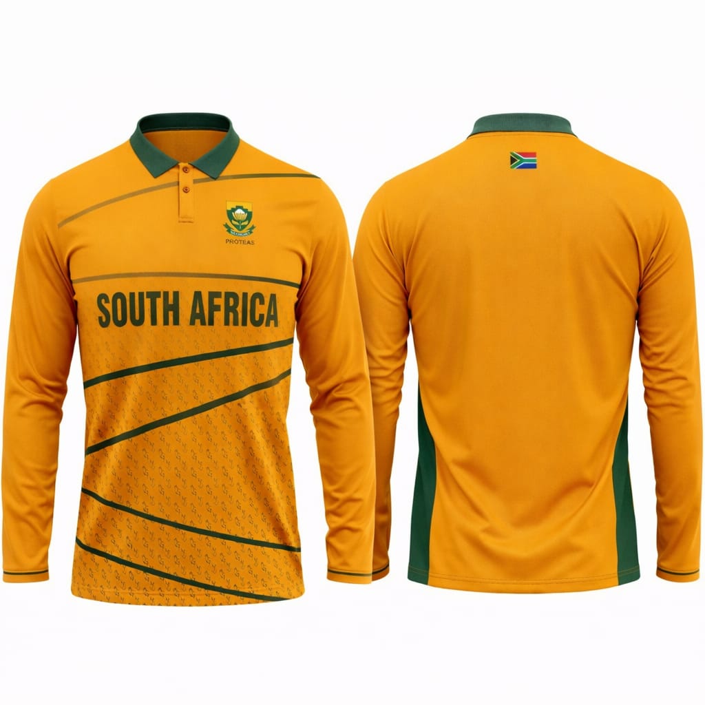 JerseyJuntion Customized Replica South Africa 2022 Full sleeves World Cup Cricket Jersey