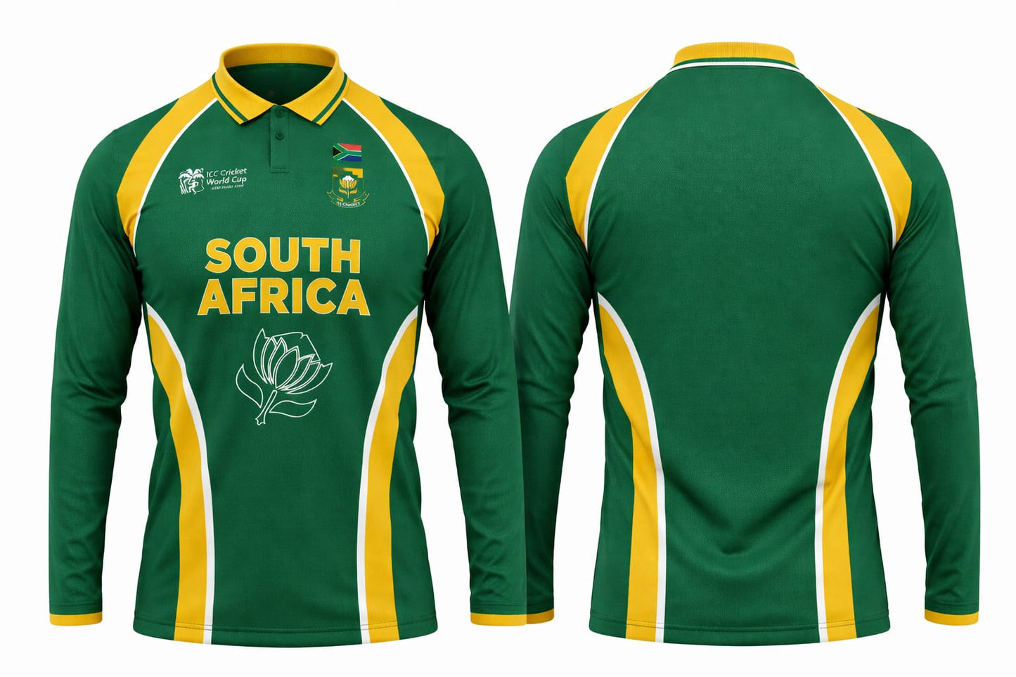 JerseyJuntion Customized Replica South Africa full sleeves 2007 World Cup Jersey