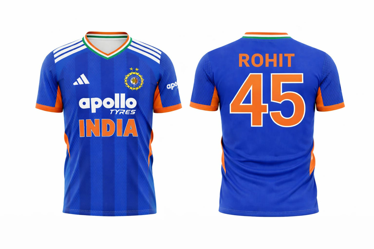 JerseyJunction Customized Replica Rohit Sharma India T20 2026 Cricket Jersey
