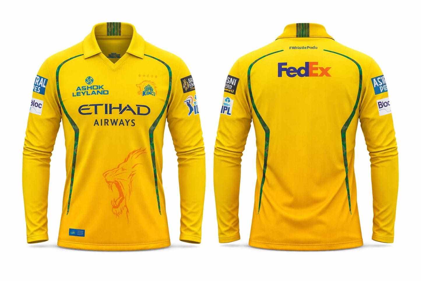 JerseyJunction Customized Csk latest 2026 jersey Full Sleeves