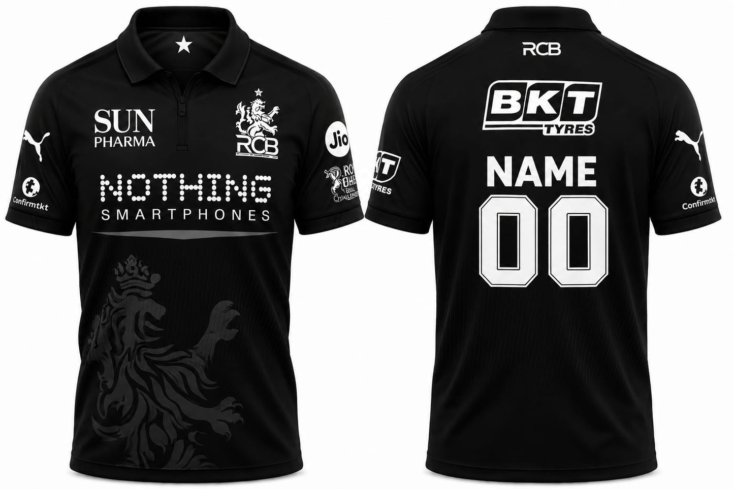JerseyJunction Customized RCB Jersey Concept black