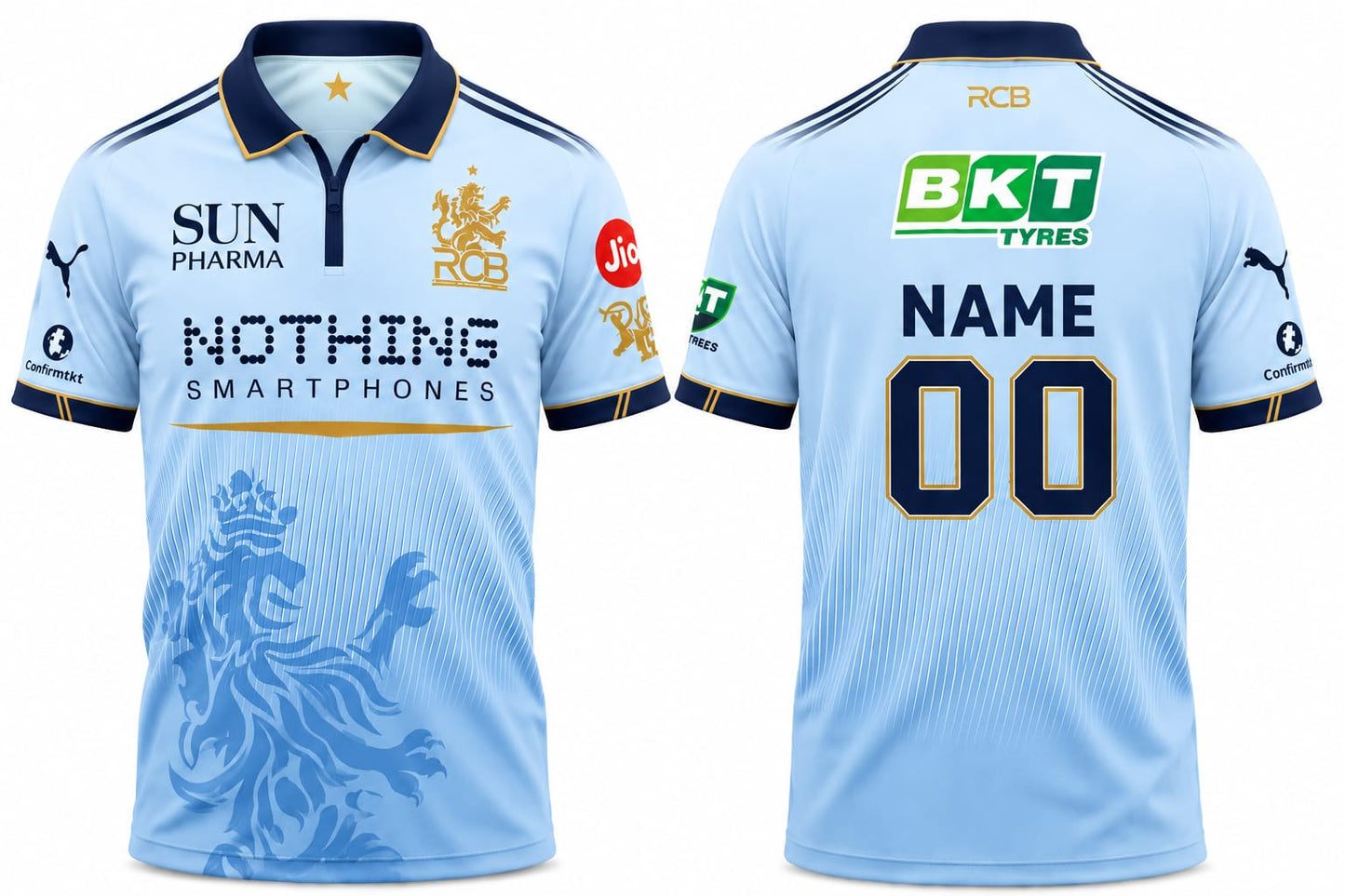 JerseyJunction Customized RCB Jersey Concept sky blue