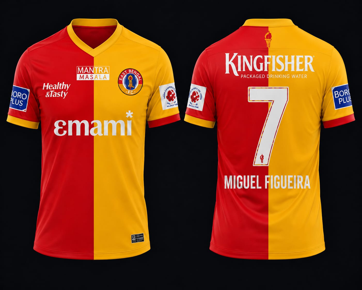 JerseyJuntion Customized Replica East Bengal jersey MIGUEL FIGUEIRA