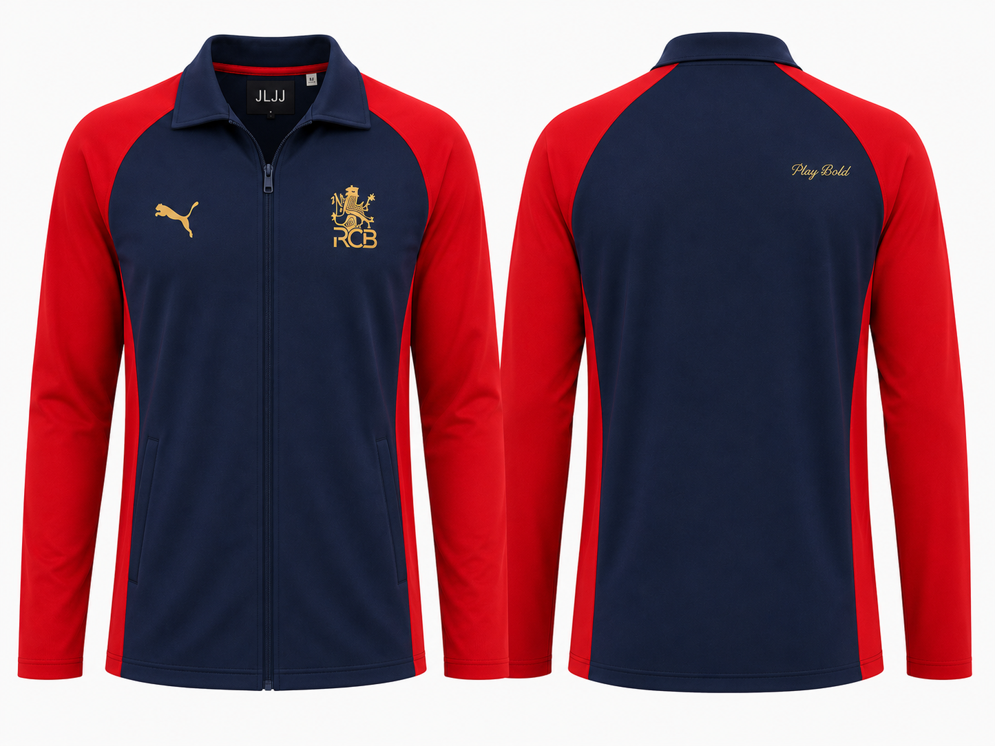 JerseyJunction Customized RCB Black red travel jacket