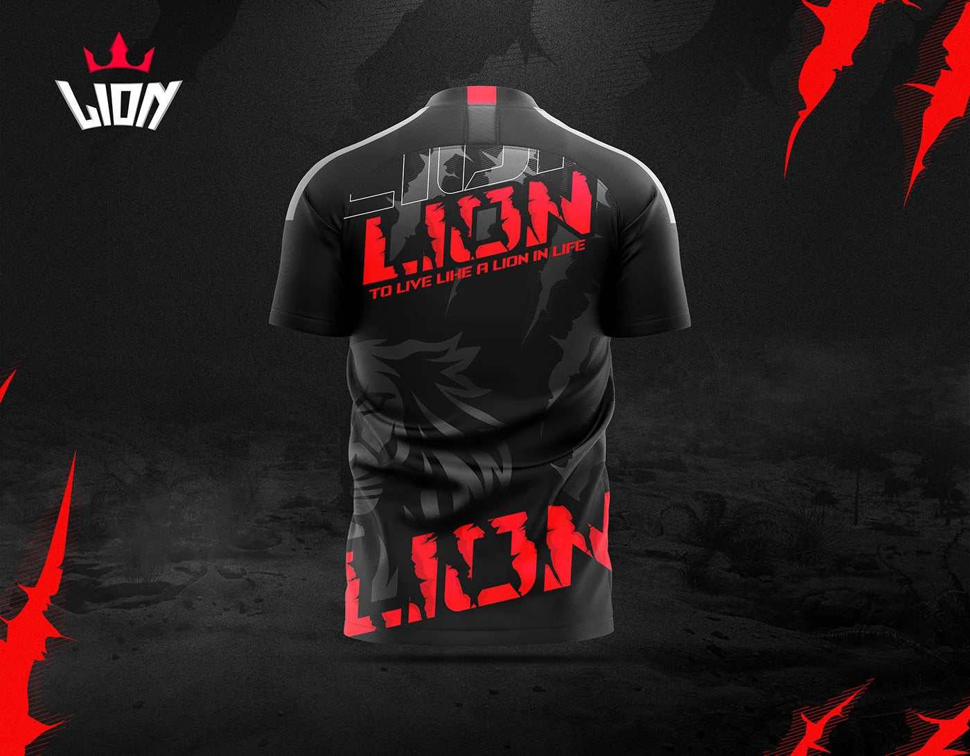 Lion Customized Esports Gaming Jerseys – Add Name