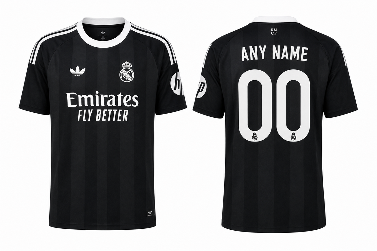 JerseyJunction Real Madrid Black GoalKeeper Jersey 2025-26