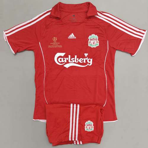 Liverpool Home 2006-07 UCL Final Retro Jersey with Shorts