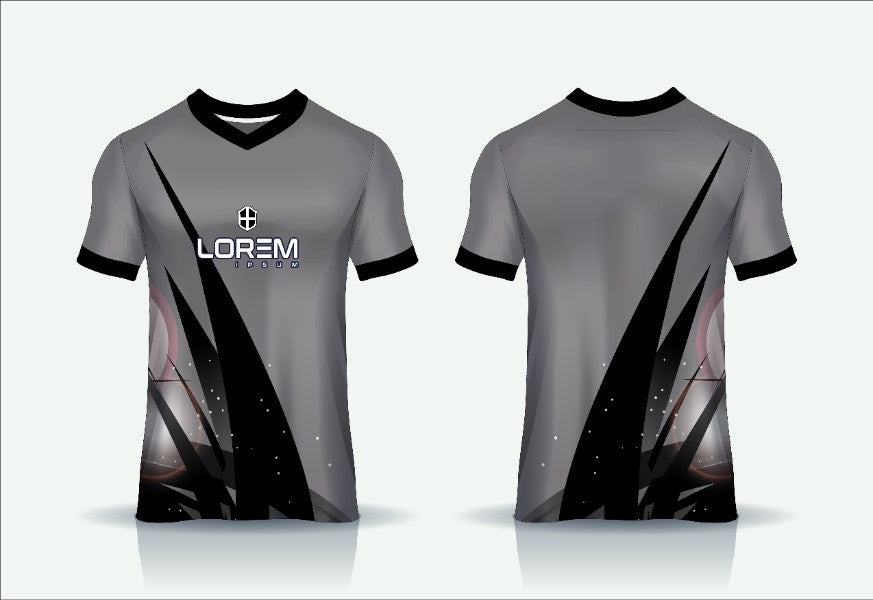 100% Personalized V-Neck Half Sleeve Sports Jersey