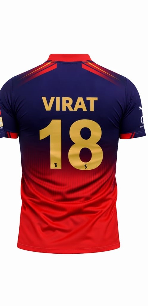 JerseyJunction Customized RCB latest 2026 Jersey V neck Half Sleeves