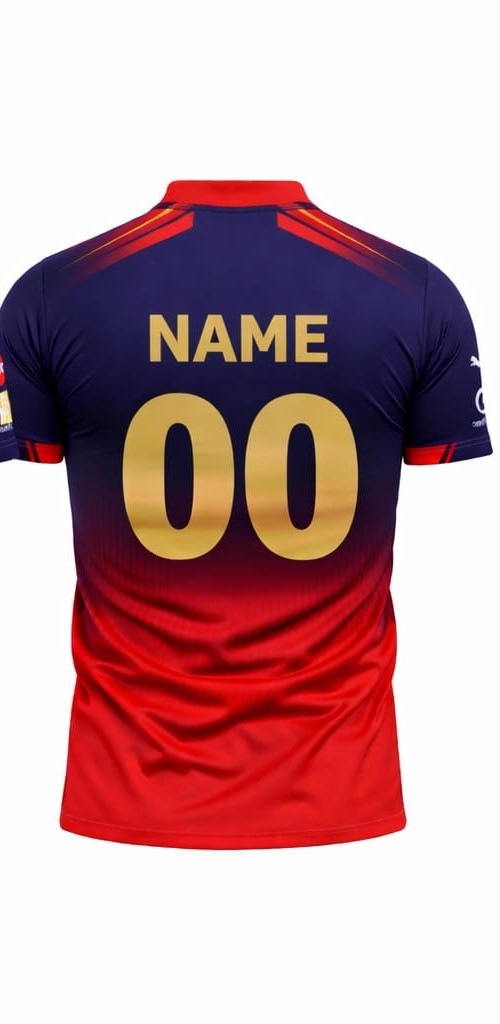 JerseyJunction Customized RCB latest 2026 Jersey Half Sleeves V Neck