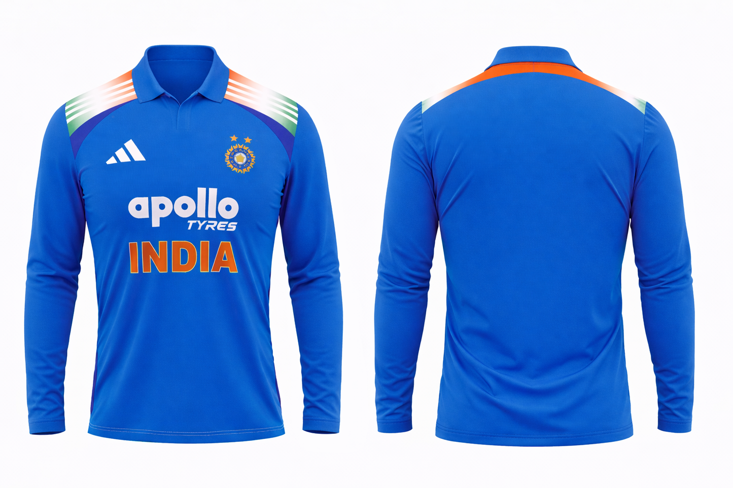 JerseyJunction Customized India jersey polo neck full sleeve