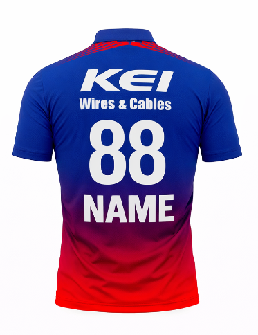 JerseyJunction Customized Bengaluru IPL Jersey 2024 polo neck half sleeve