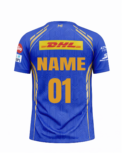 JerseyJunction Customized Mumbai Cricket Fan Jersey round neck 2024