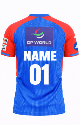 JerseyJunction customized Delhi Capitals New IPL Jersey 2025 round neck