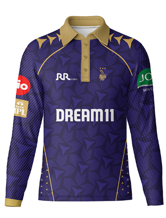 JerseyJunction Customized Replica Kkr Full sleeve polo neck jersey