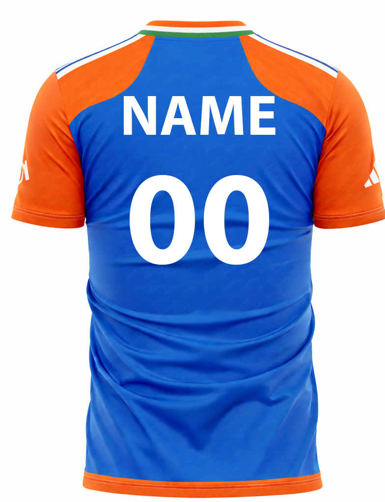 JerseyJunction Customized India round neck Half sleeve 2025 Asia cup jersey