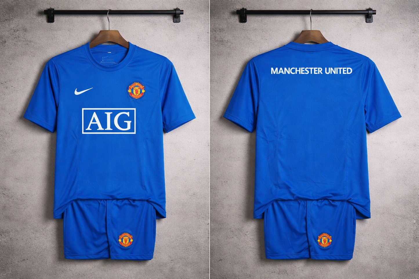 JerseyJunction Manchester United Away 2008 Retro Jersey with Shorts