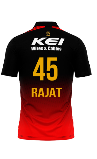 JerseyJunction Customized RCB RAJAT PATIDAR jersey