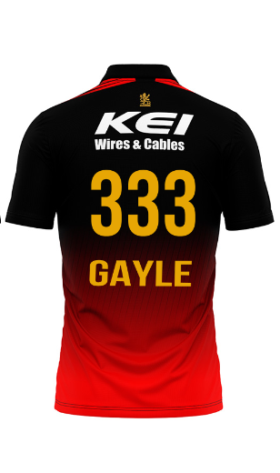 JerseyJunction Customized RCB Polo neck CHRIS GAYLE jersey