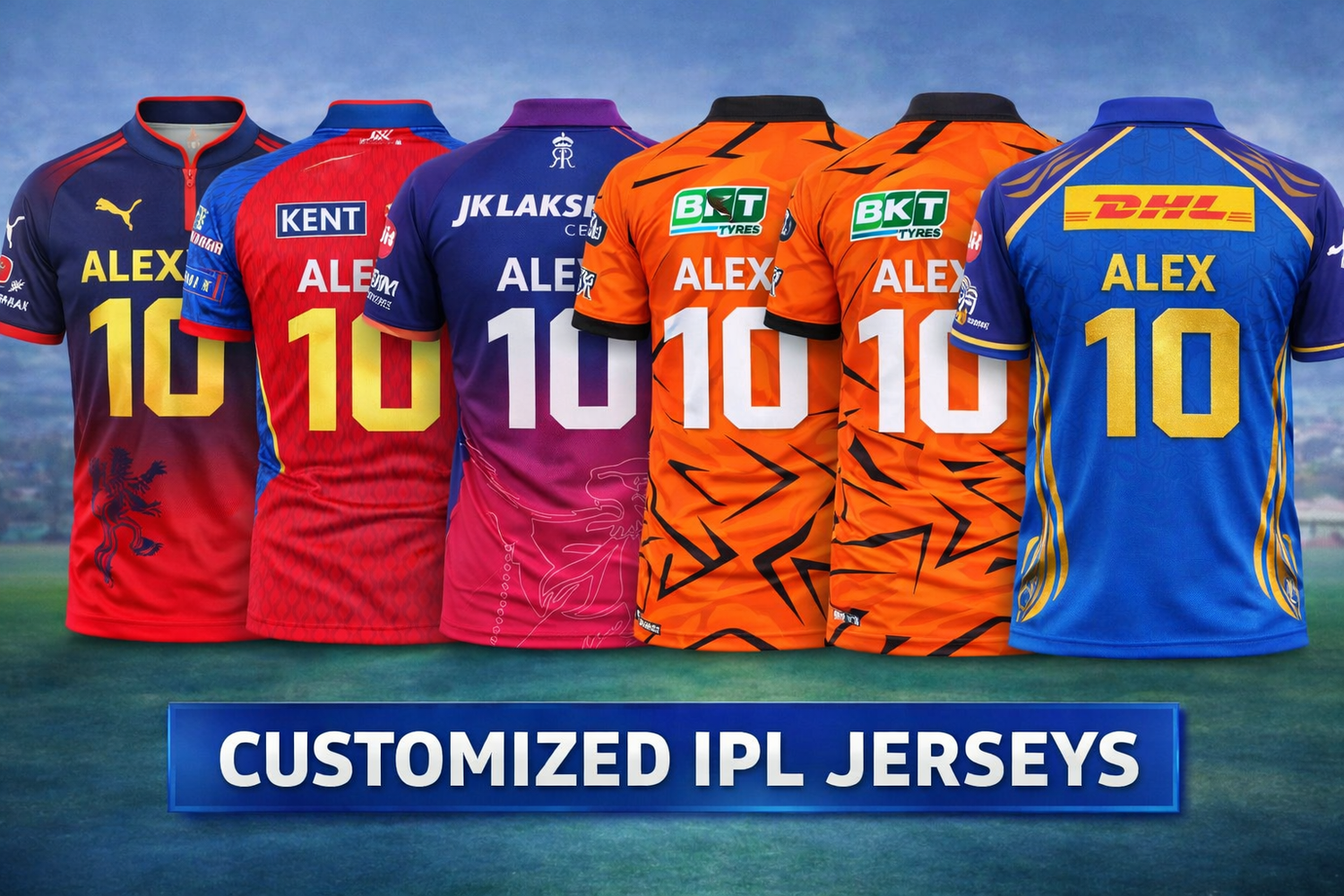 Customized IPL Jerseys print your name number