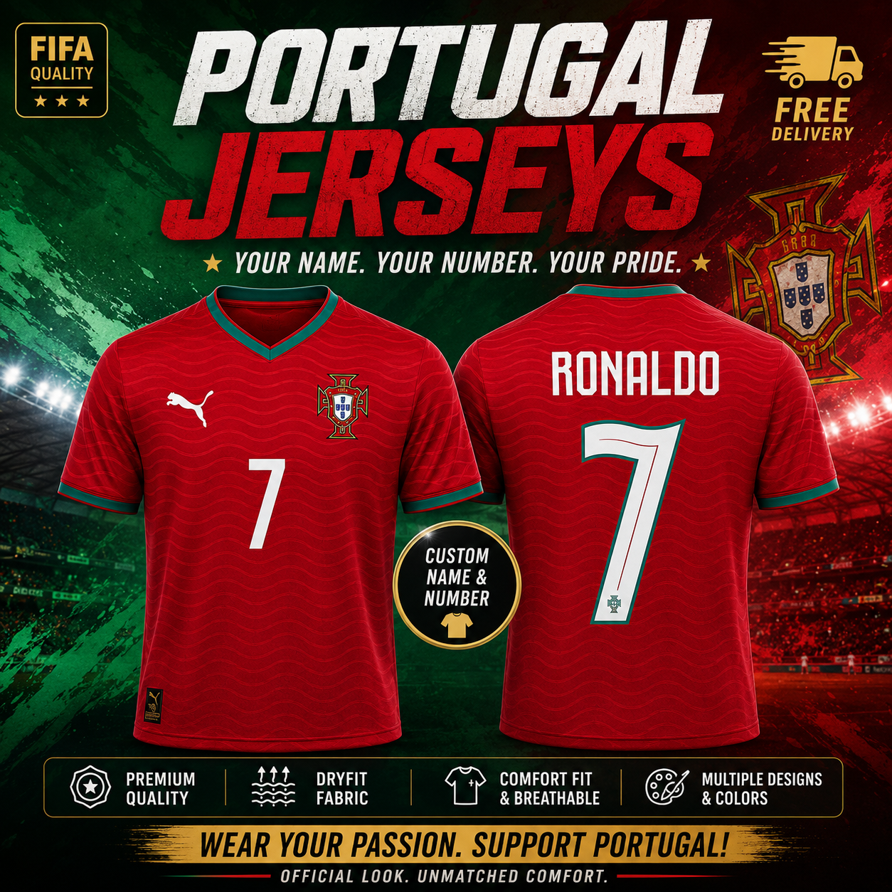 Ronaldo jerseys