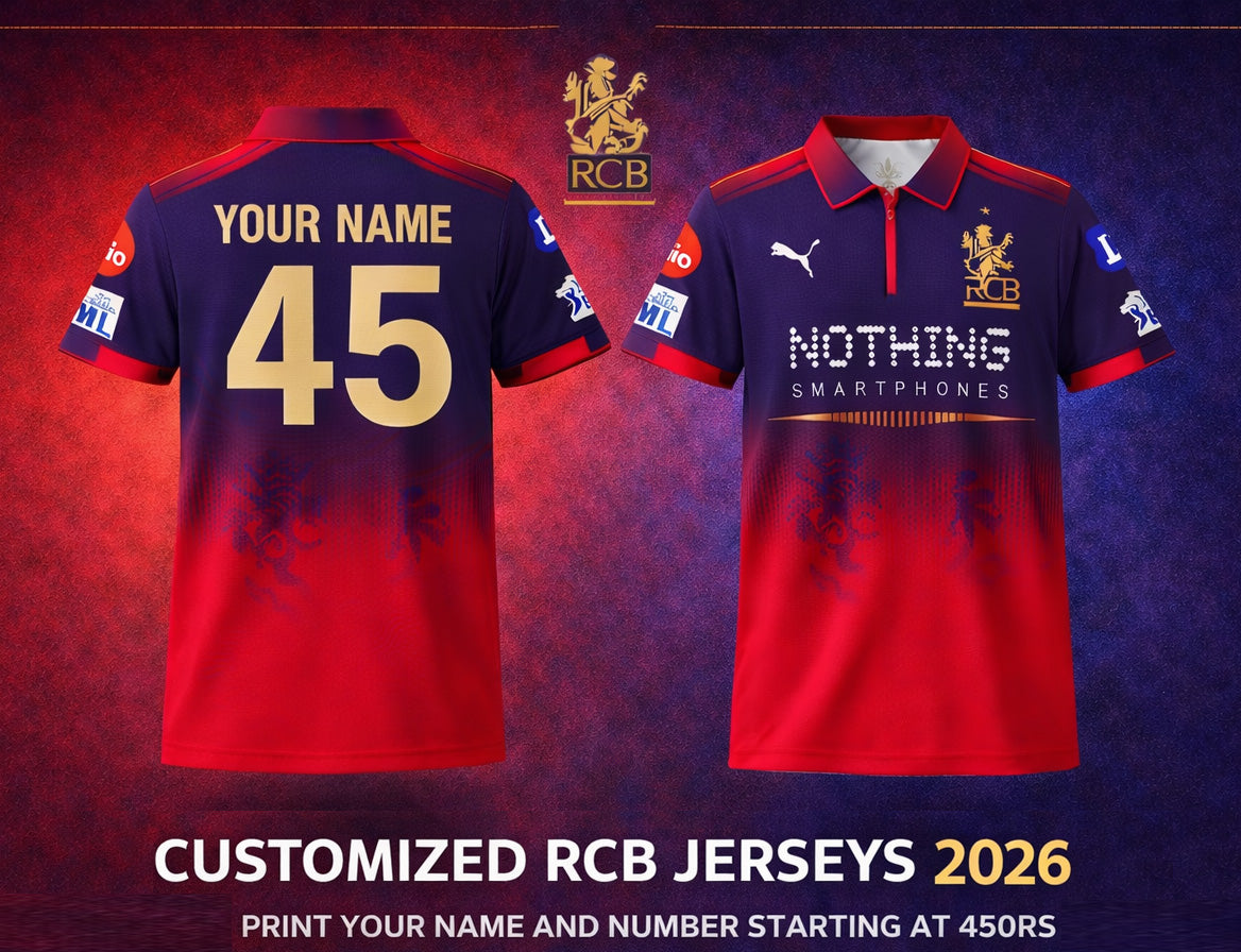 RCB Print Your Name Number