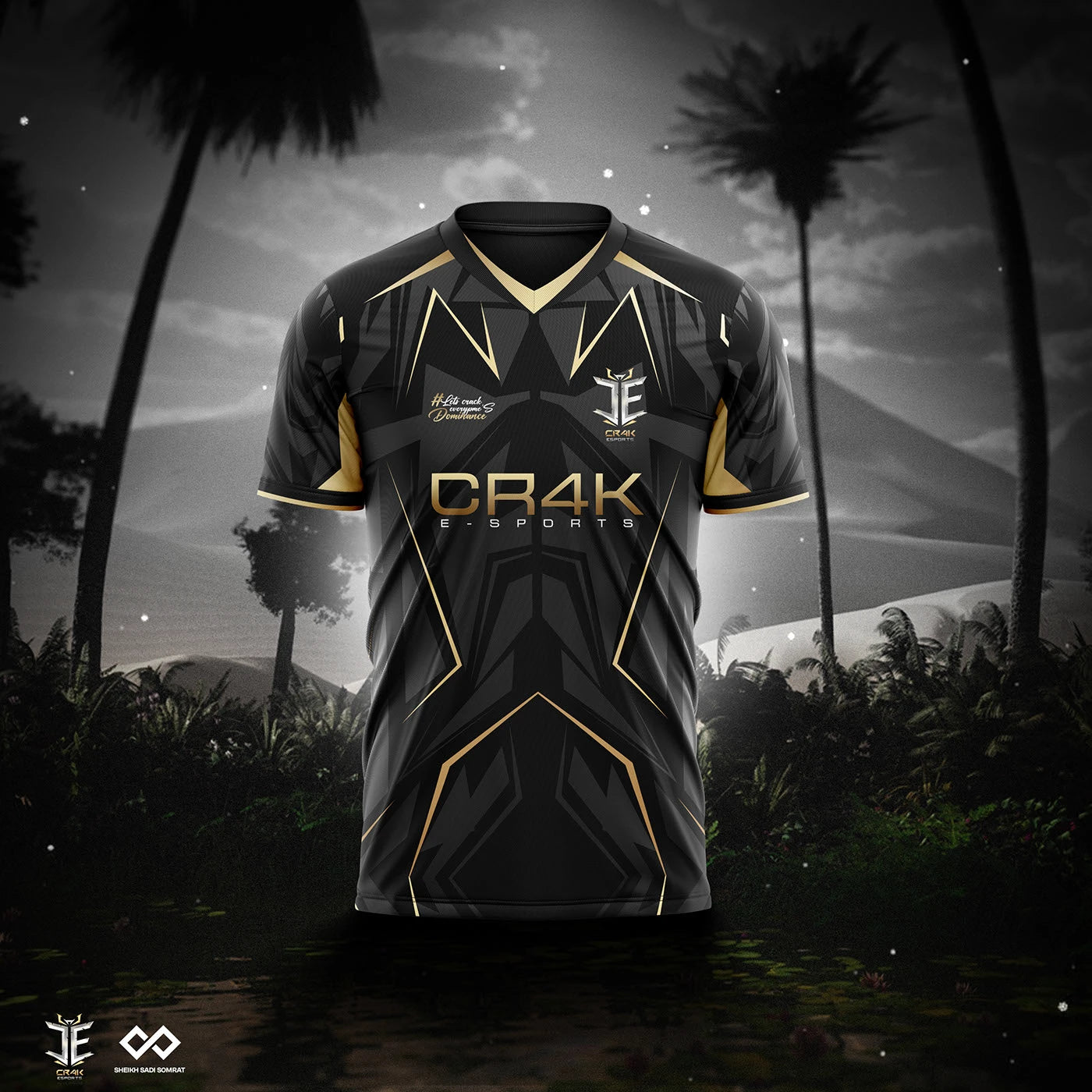 CRACK Customized Esports Gaming Jerseys – Add Name, Number & Logo