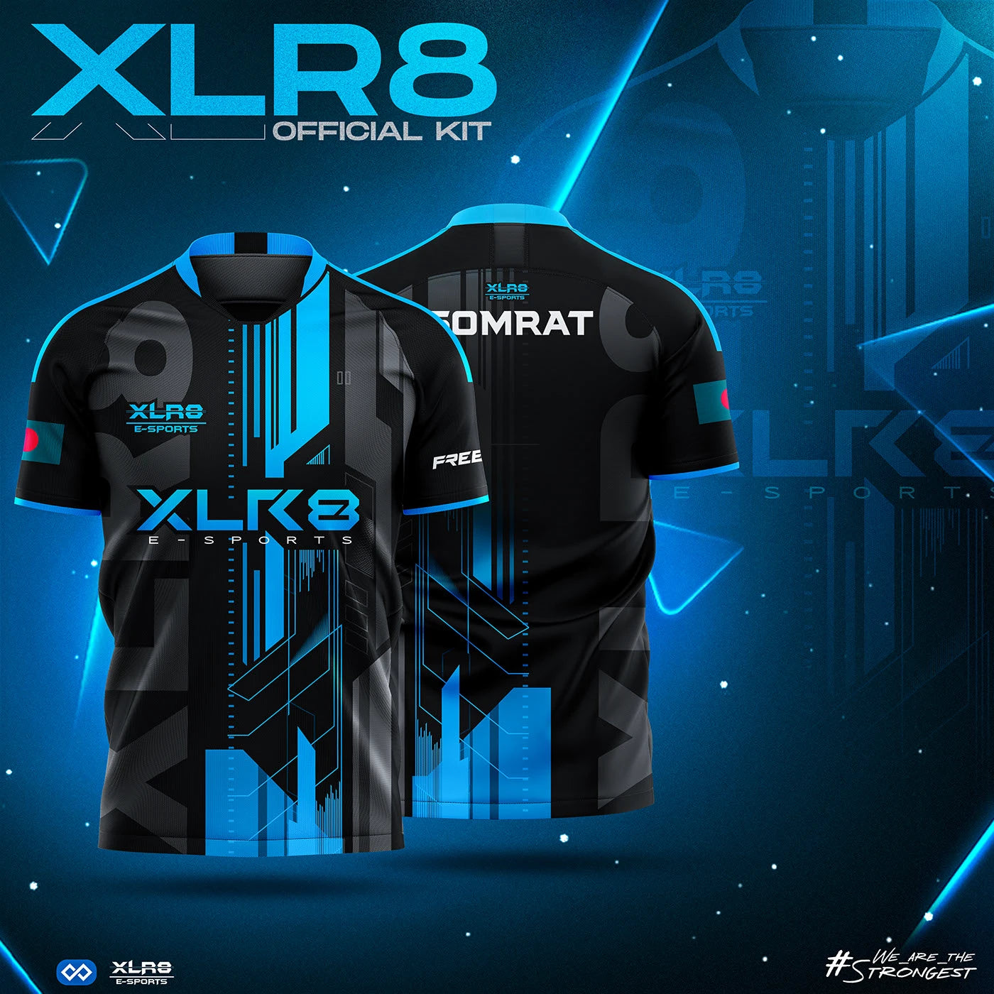 Xlr8 Customized Esports Gaming Jerseys – Add Name