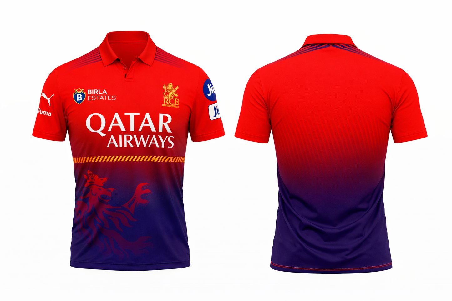 JerseyJunction Customized Bengaluru IPL polo neck practice jersey Jersey 2025