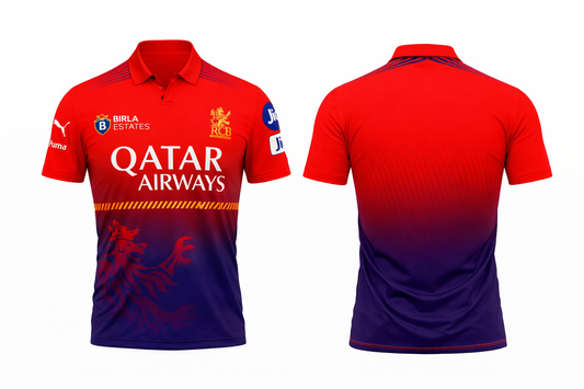 JerseyJunction Customized Bengaluru IPL polo neck practice jersey Jersey 2025