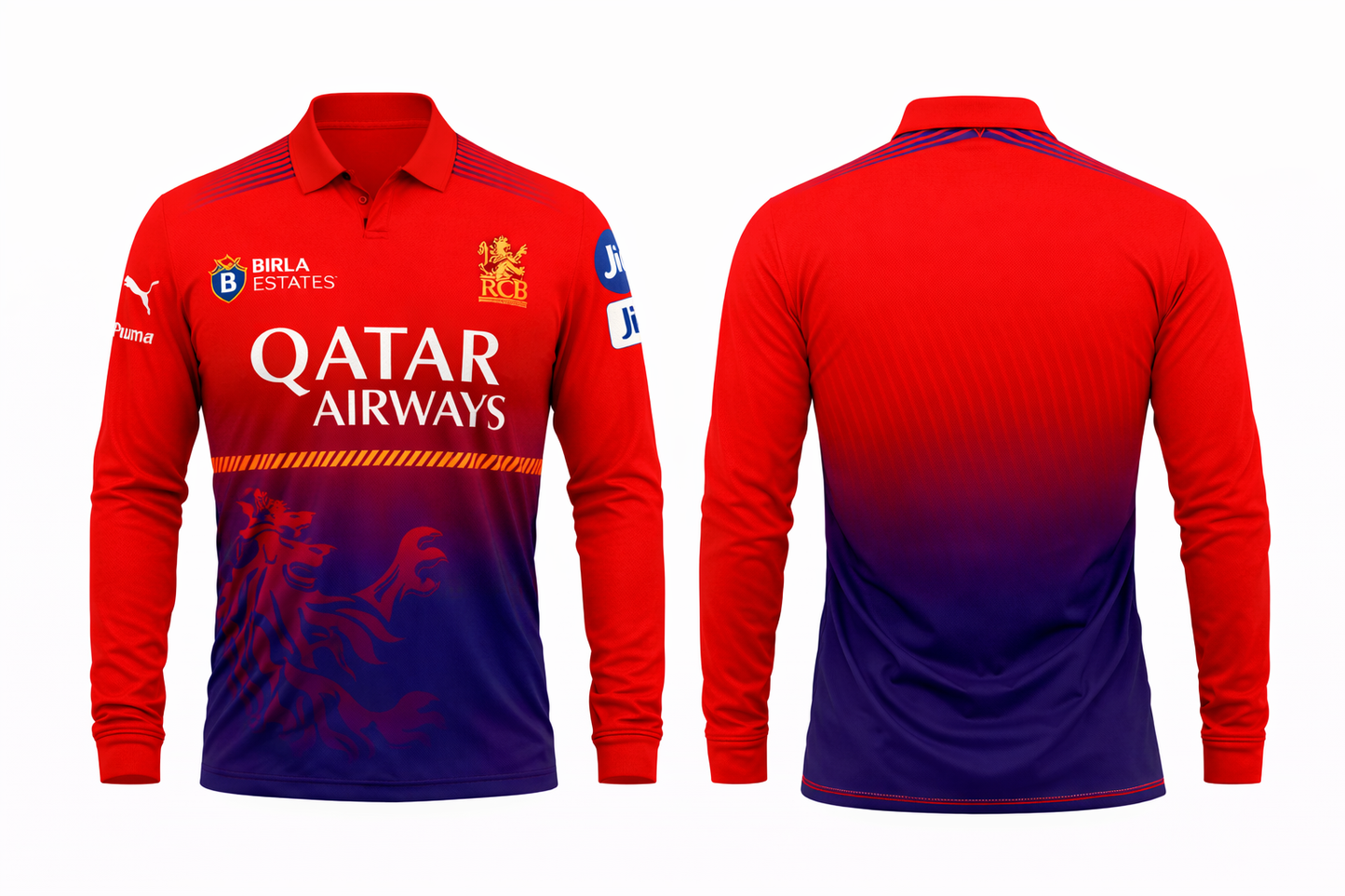 JerseyJunction Customized Bengaluru IPL Jersey 2025 polo neck half sleeve practice jersey