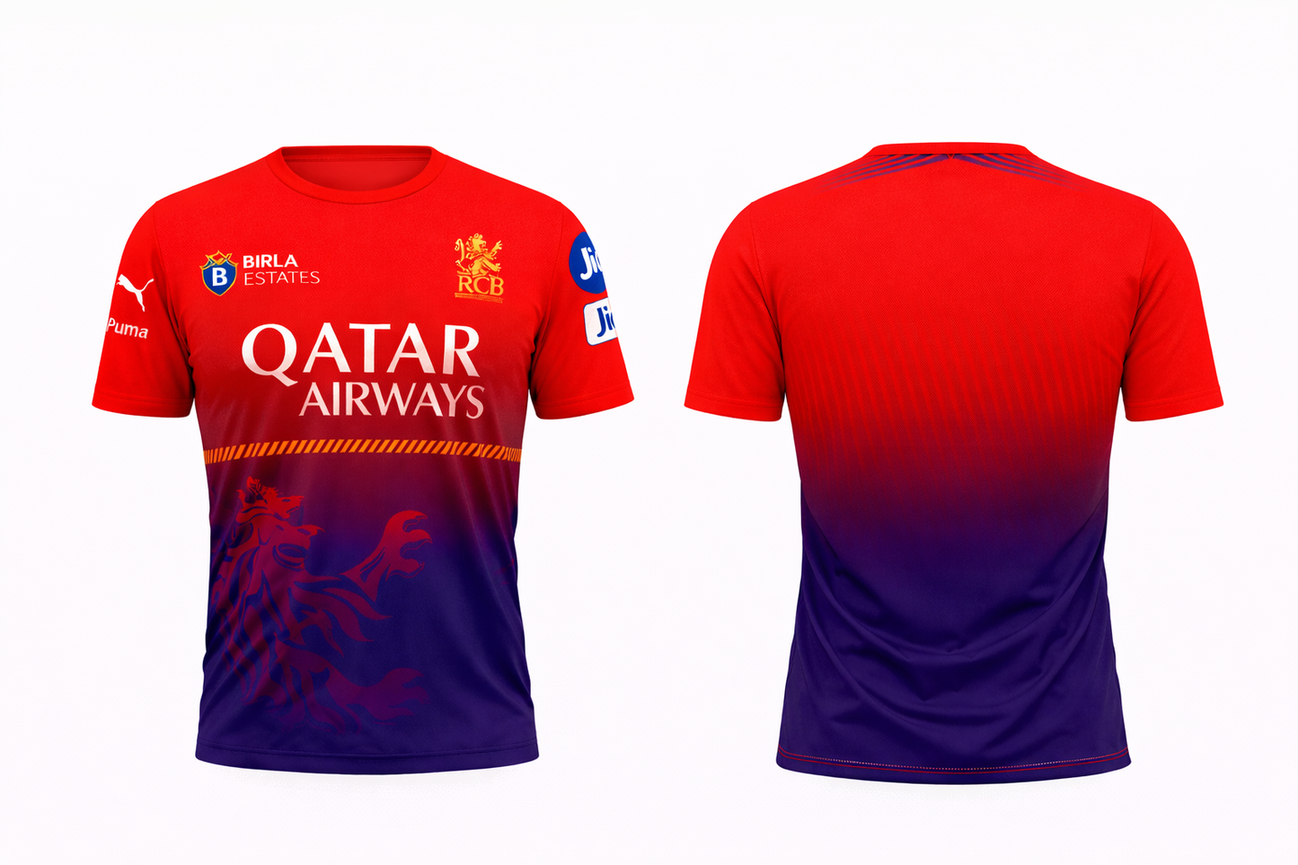 JerseyJunction Customized Bengaluru IPL practice round neck Jersey 2025
