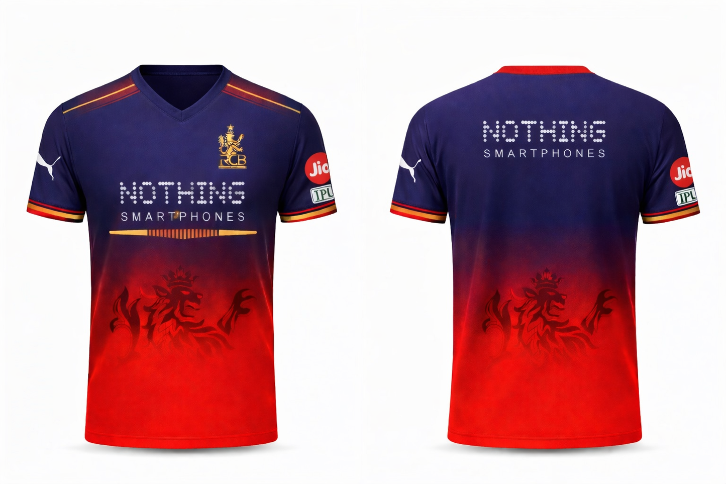 JerseyJunction Customized RCB Royal challengers Bangalore latest 2026 jersey V Neck