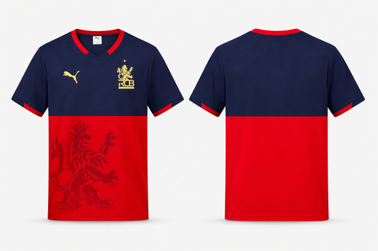 JerseyJunction Customized RCB Royal challengers Bangalore Practice jersey 2026 jersey V Neck