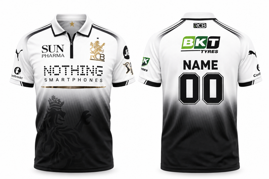 JerseyJunction Customized RCB Jersey Concept black white
