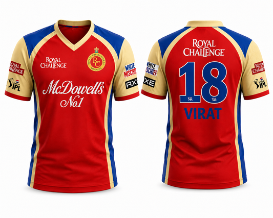 JerseyJunction Customized RCB old era Jersey V neck