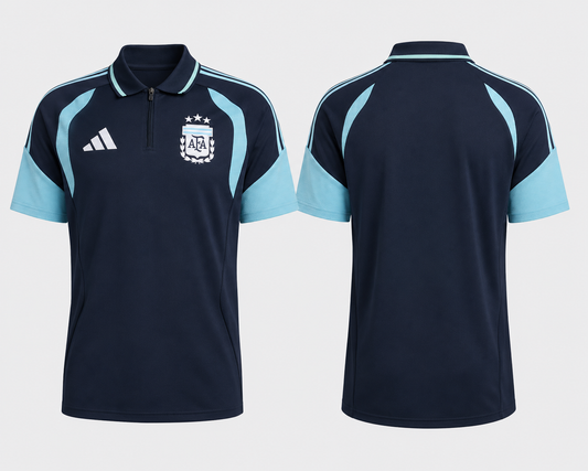 JerseyJuntion Argentina 2026 fifa Training Jersey Design 2 Polo neck