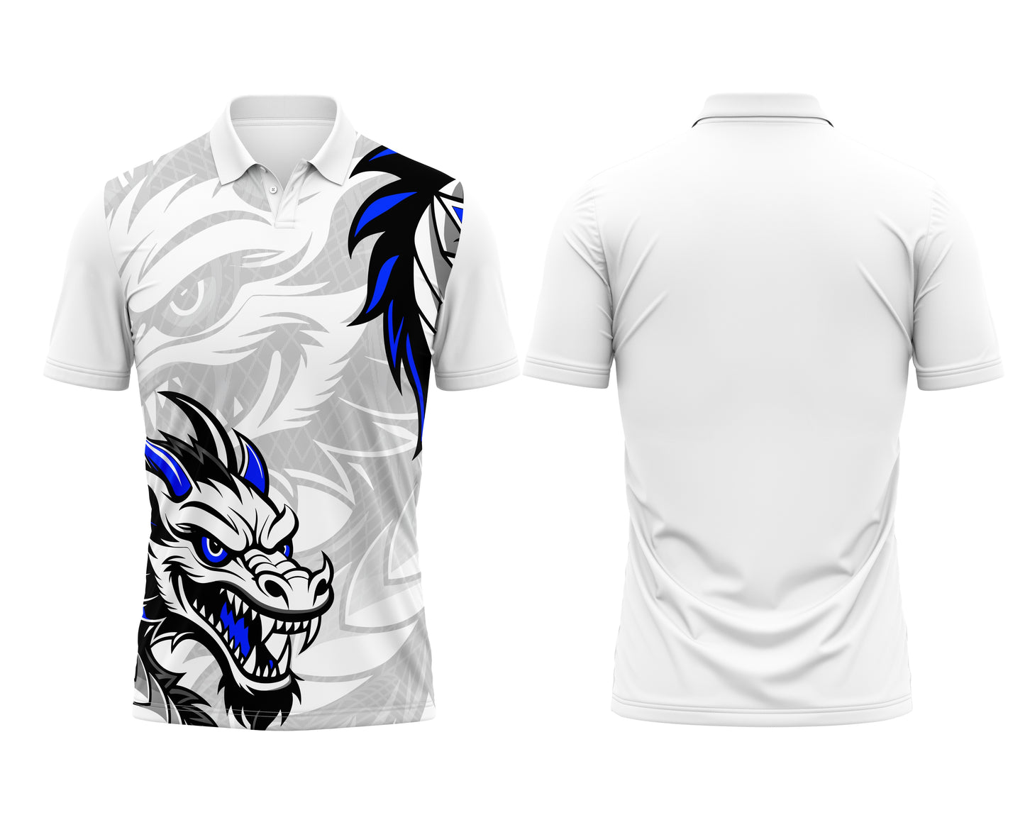White Full-Print Customized Jersey – Sublimation