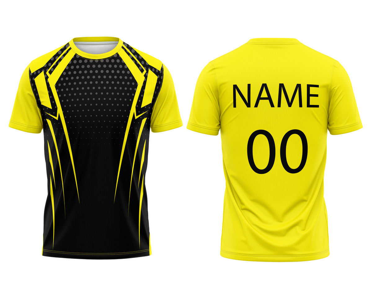 Personalised Round Neck Half Sleeve Team Jersey