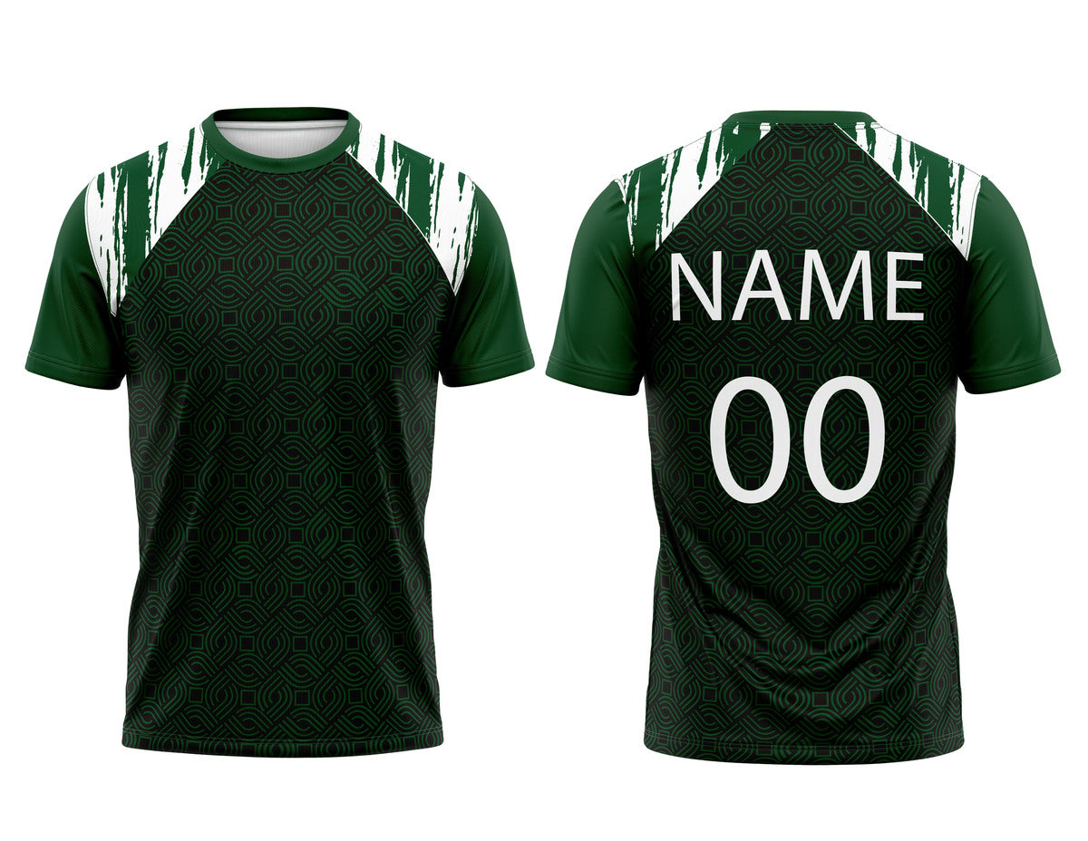 Custom Name & Number Round Neck Half Sleeve Jersey