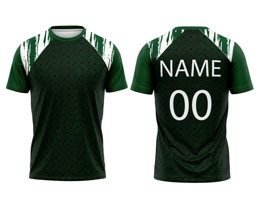Custom Name & Number Round Neck Half Sleeve Jersey