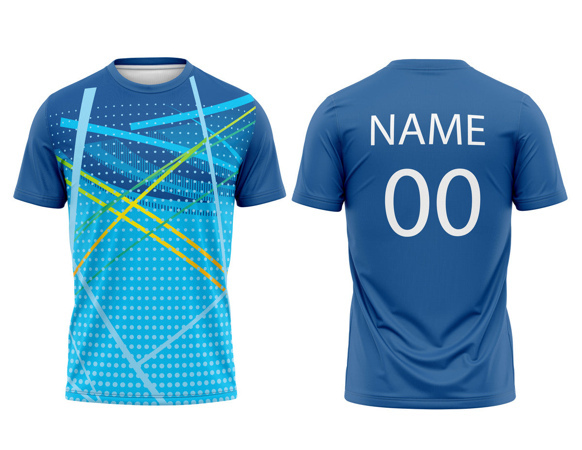 Custom Printed Round Neck Half Sleeve Jersey for Teams