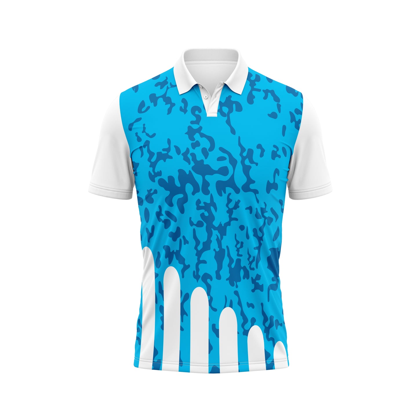 White Men's Custom Jersey – Club Logo & Name Printing